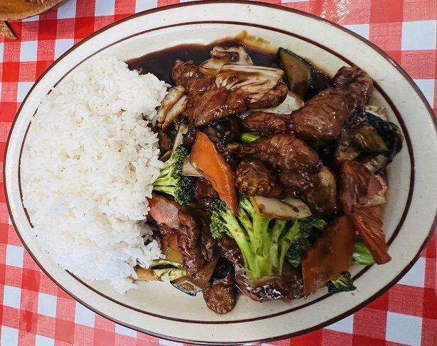 L. Beef with Mixed Vegetables
