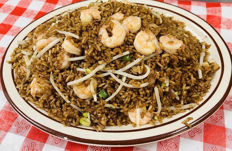 V-Arroz Frito con Camarones