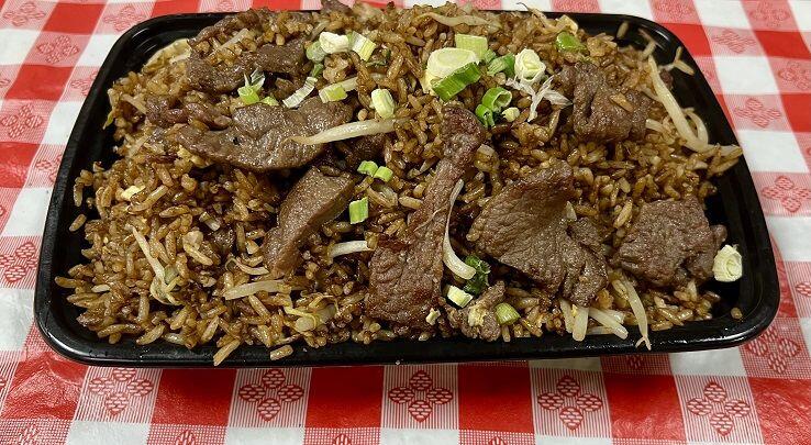 V-Arroz Frito con Carne de Res