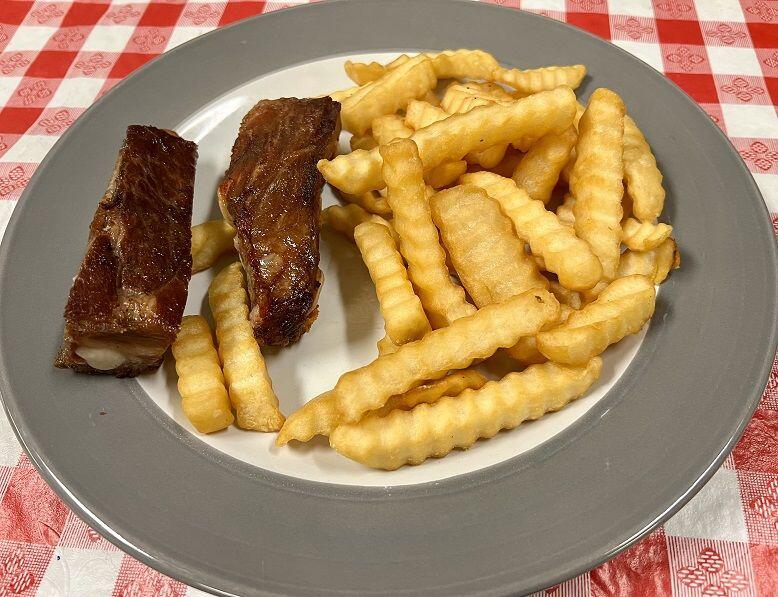Costillas(2)- Papas Fritas
