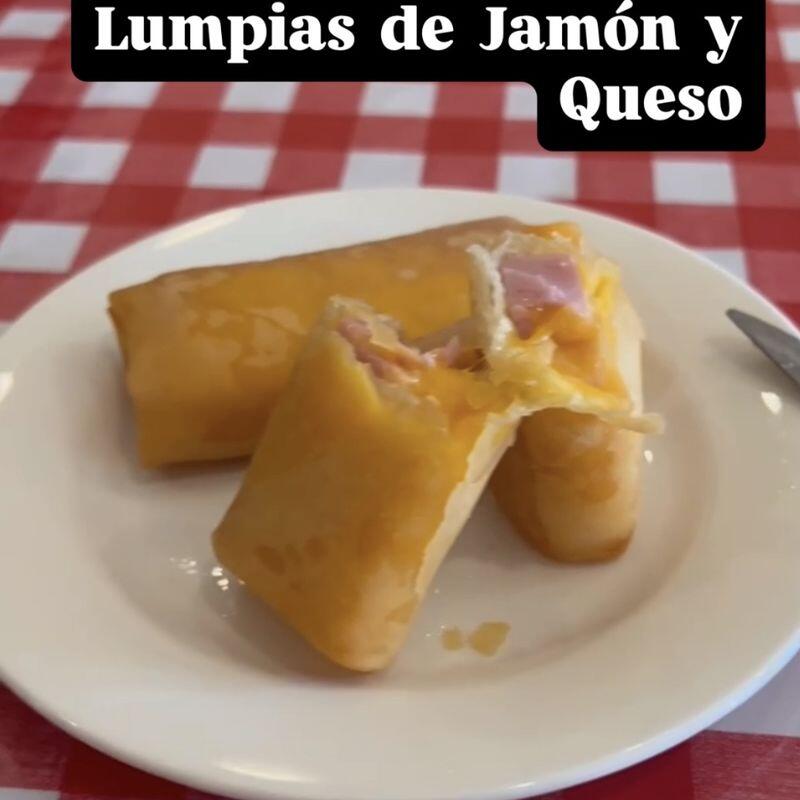 Lumpias Jamon y Queso