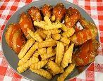 Alitas Picosa(8)-Papas Frita